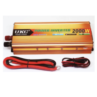 Автомобільний перетворювач UKC 12-220V 2000W Gold  інвертор для техніки та заряджання